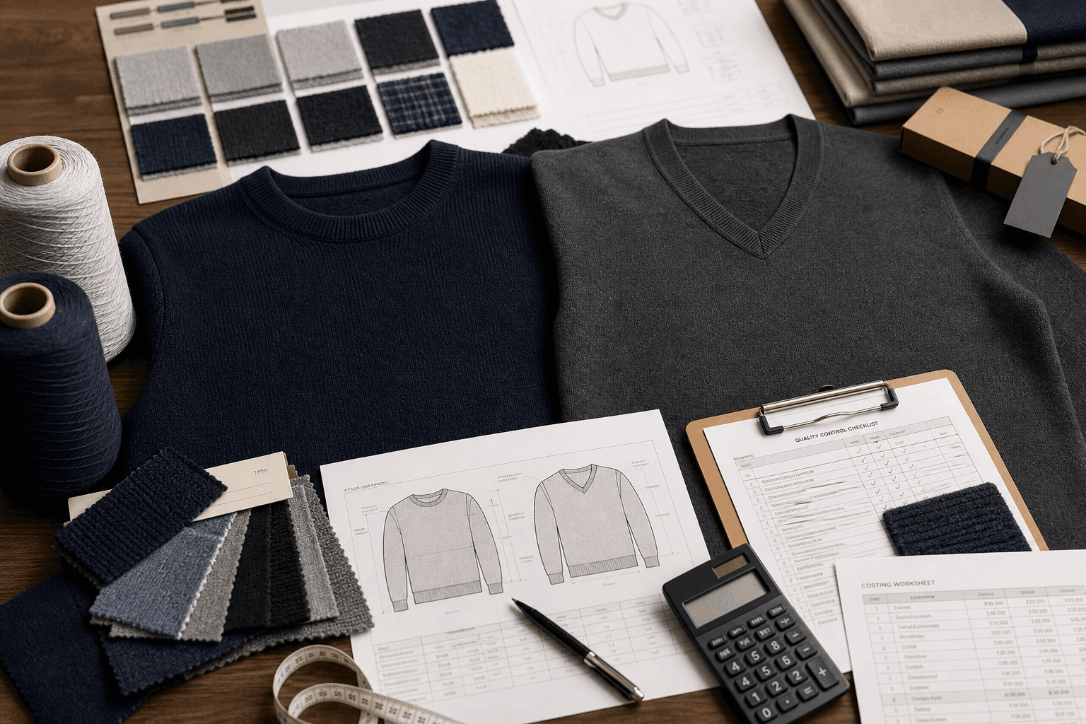 Crew Neck vs V-Neck Sweaters: Choosing the Right Neckline buyer guide cover image