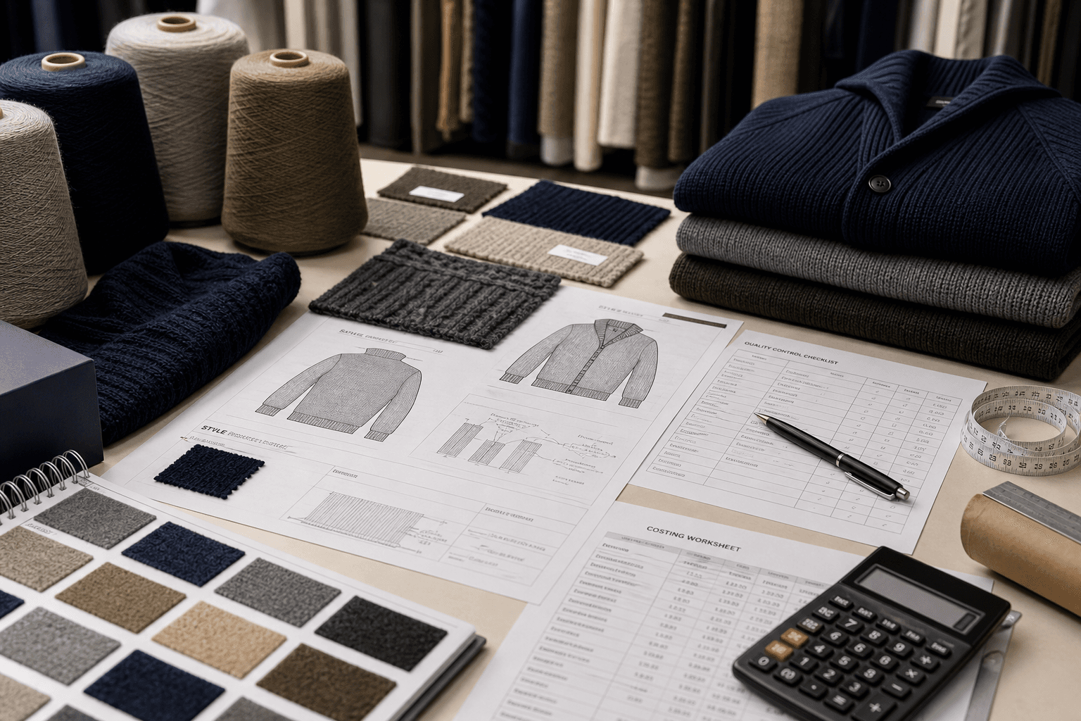 Custom Knitwear Manufacturing Guide for B2B Buyers buyer guide cover image