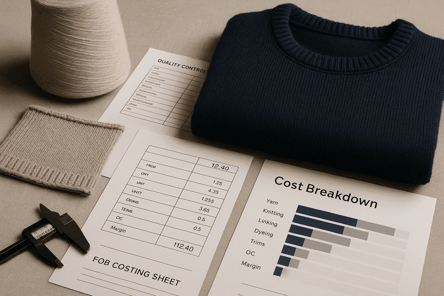 FOB Price Line-Item Decoder: What Is Actually In Your Knitwear Quote buyer guide cover image