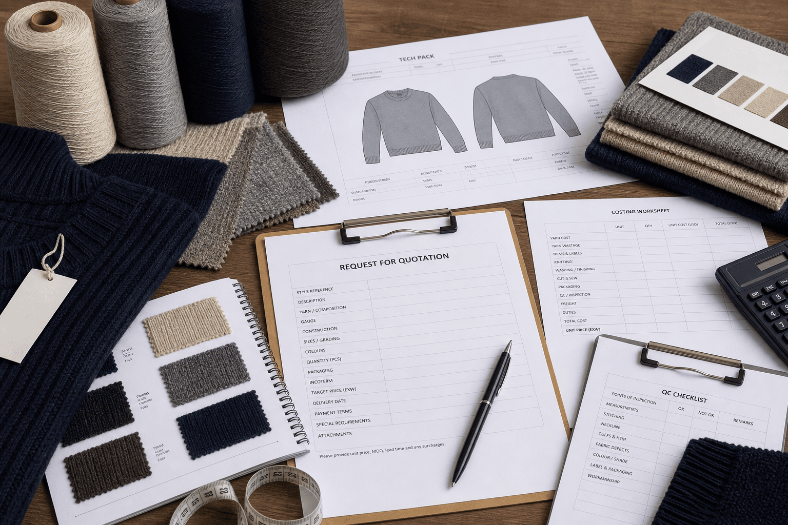 How to Write a Knitwear RFQ That Gets Accurate Quotes buyer guide cover image