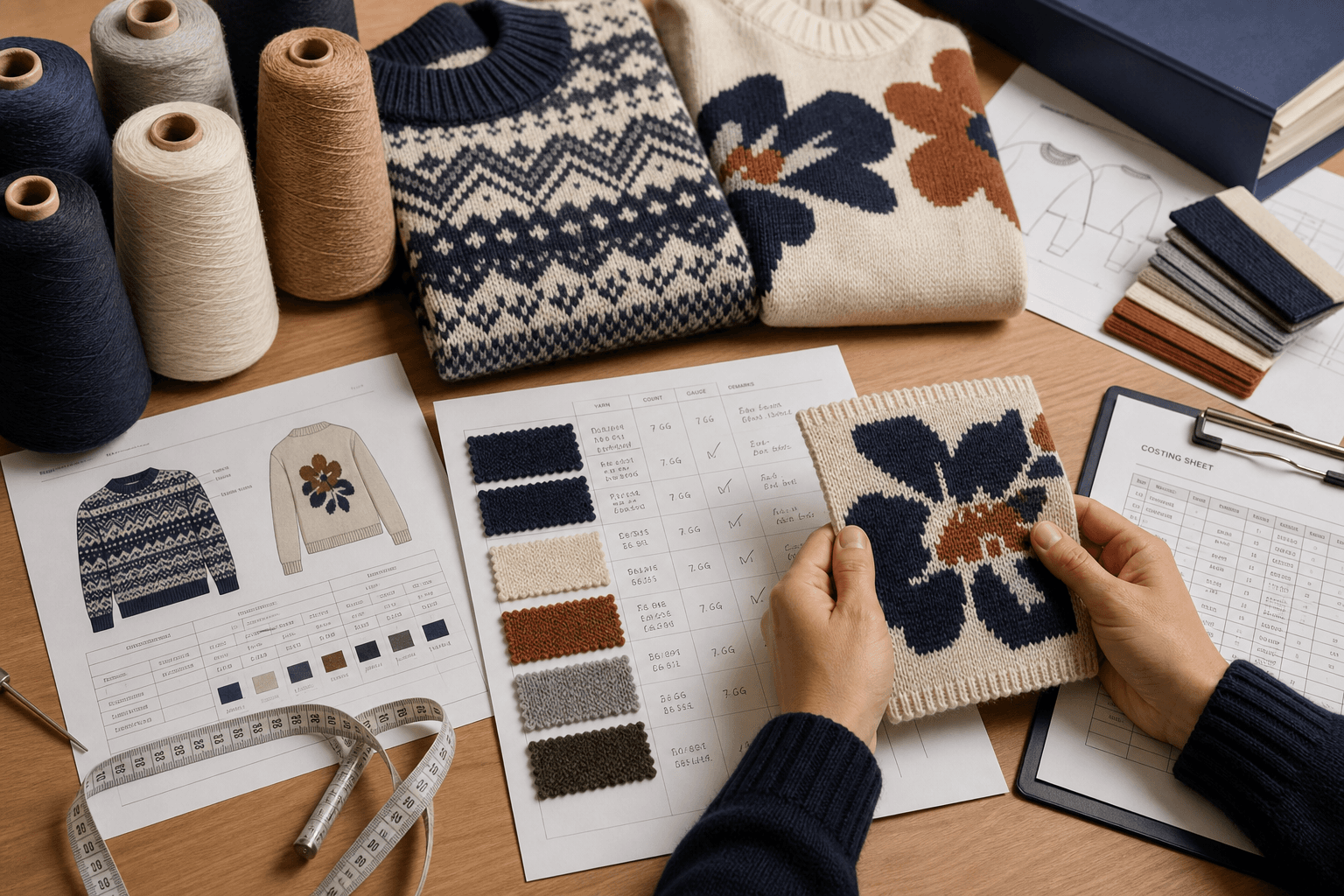 Jacquard vs Intarsia Knitwear buyer guide cover image