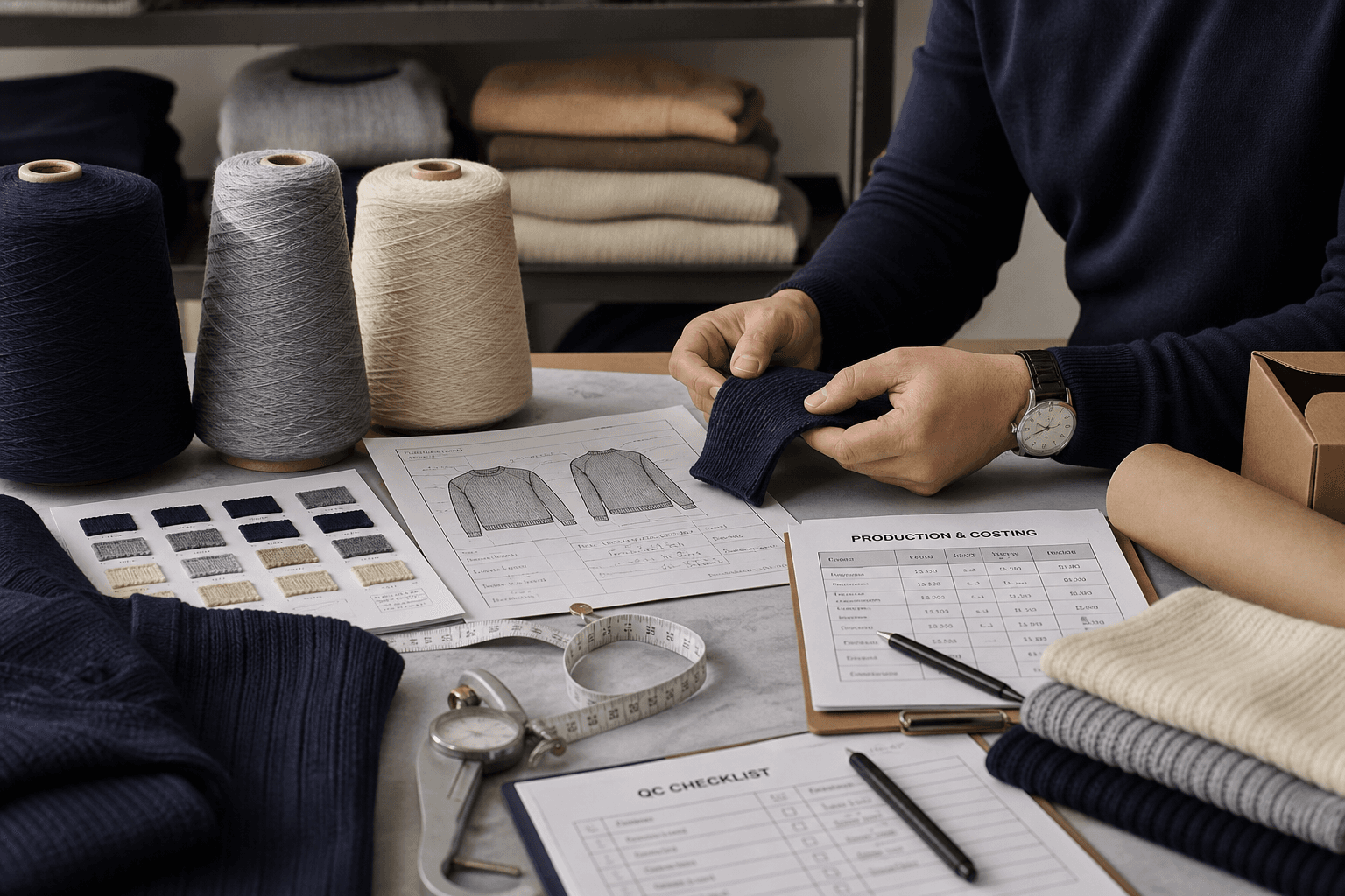 Knitwear Reorders and Scaling Production buyer guide cover image