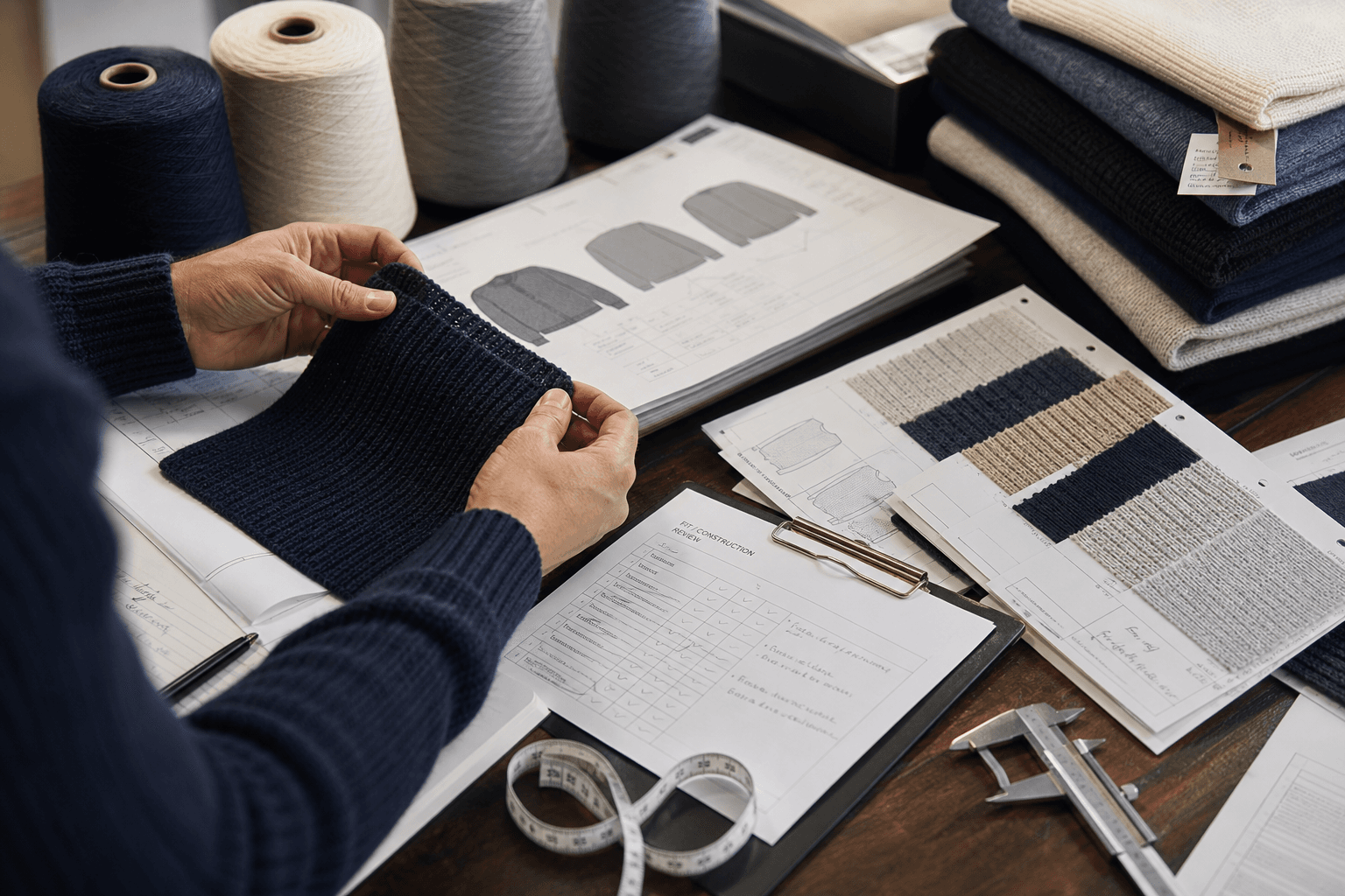 The Knitwear Sample Approval Process: A Buyer's Guide buyer guide cover image