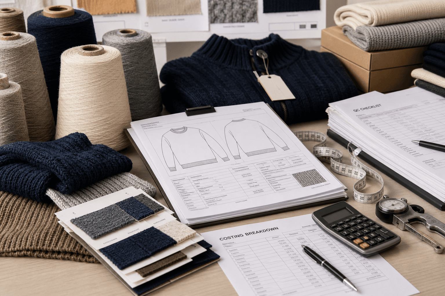 Knitwear Sourcing Benchmark Report 2026: MOQ, Lead Time, Cost & QC buyer guide cover image