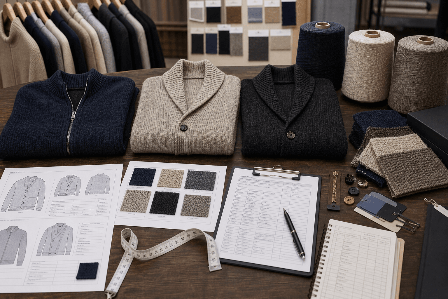 Men's Cardigan Development Guide buyer guide cover image