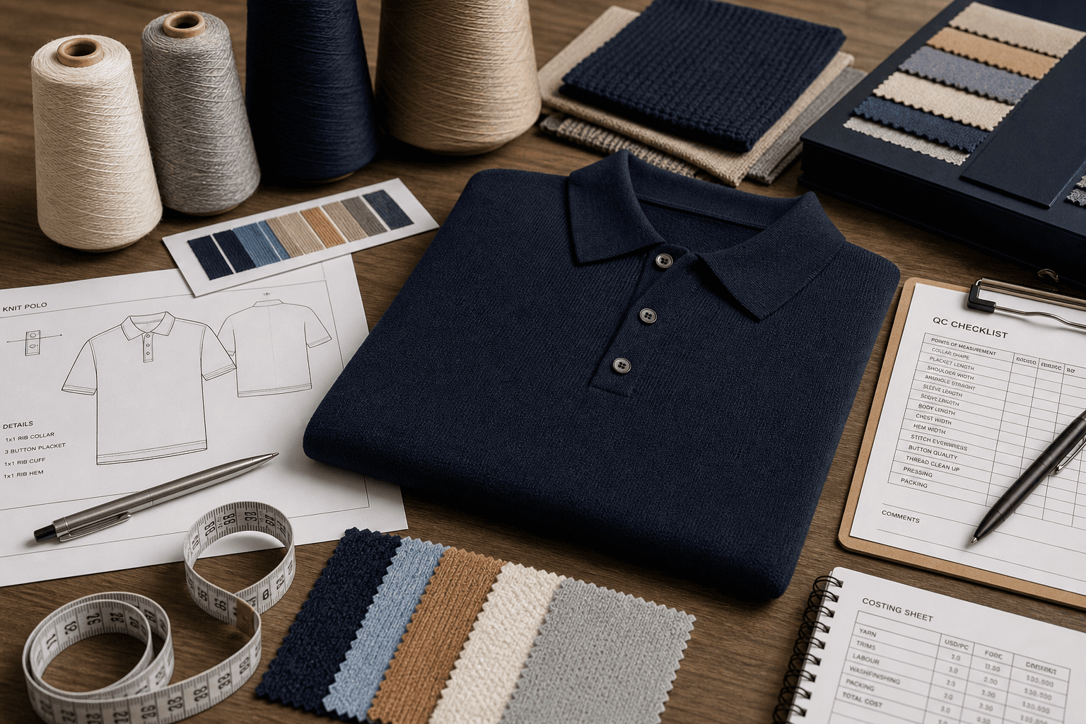 Men's Knit Polo Development Guide buyer guide cover image