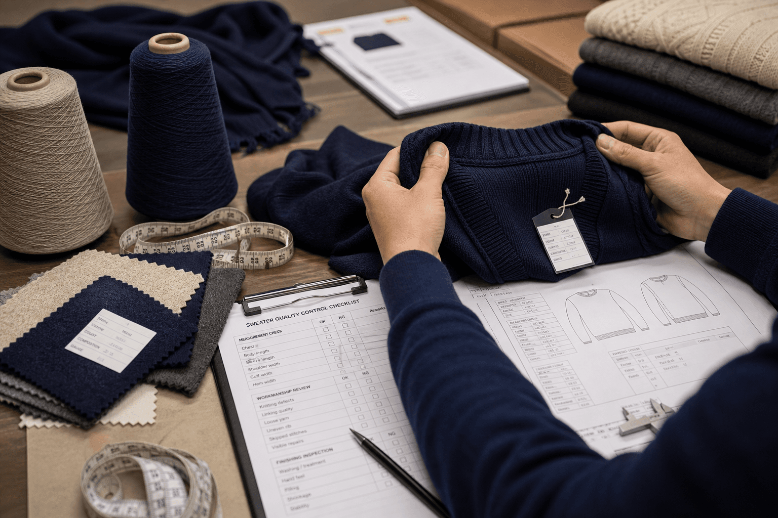Sweater Quality Control Checklist for B2B Buyers buyer guide cover image