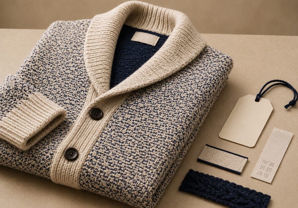 Decorative Knit & Branding — Licheng Knitwear capability