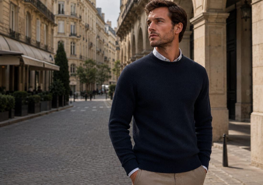 Europe knitwear market — buyer menswear in market setting