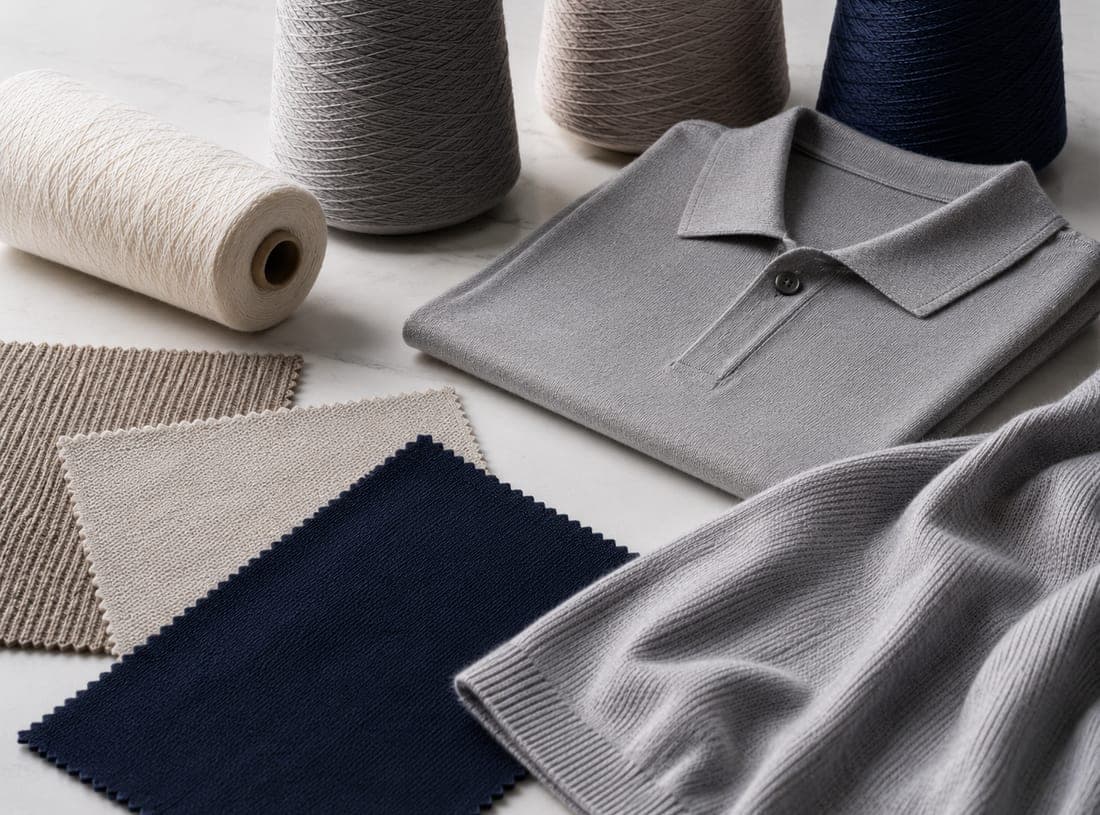 Merino Wool Knitwear — yarn and knit material for custom knitwear