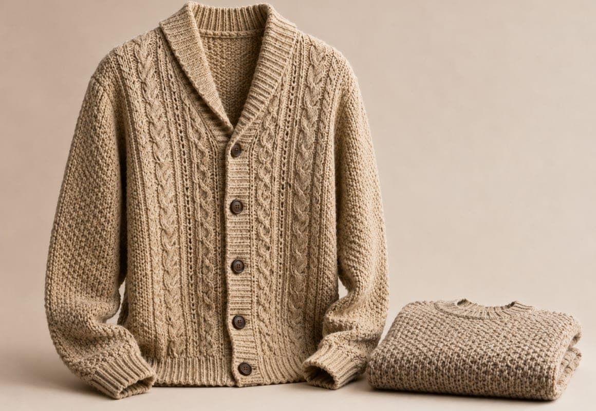 Men's Cardigans — custom knitwear category