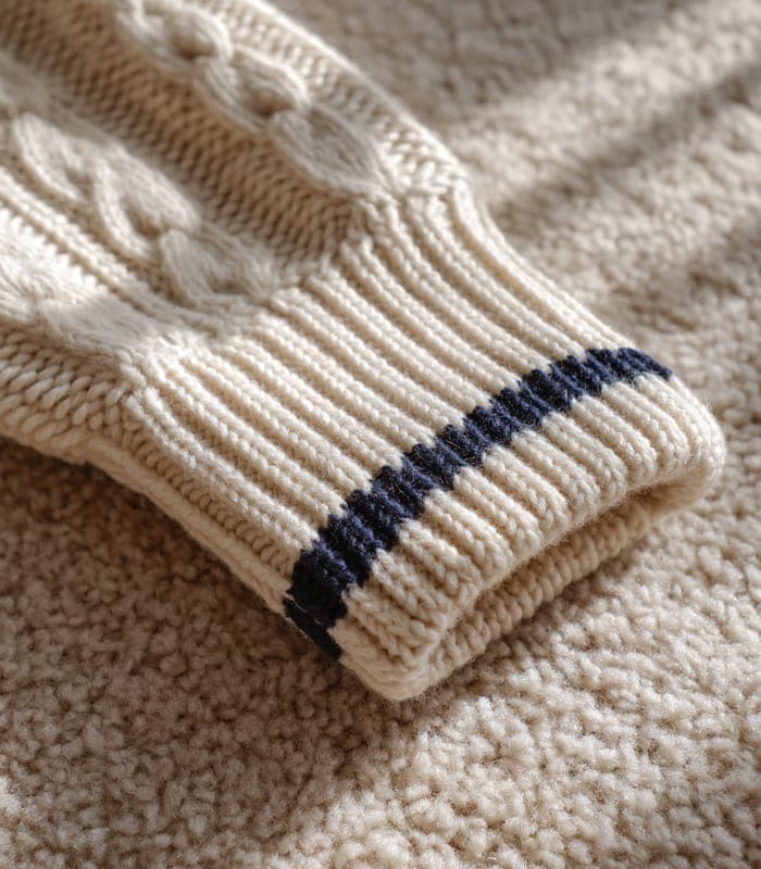 Baby Cable Knit Pullover with Contrast Elbow Patches — view 6