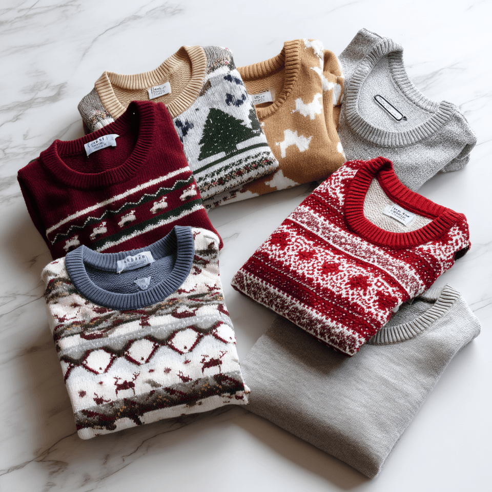 Matching Family Christmas Fair Isle Sweaters — view 2