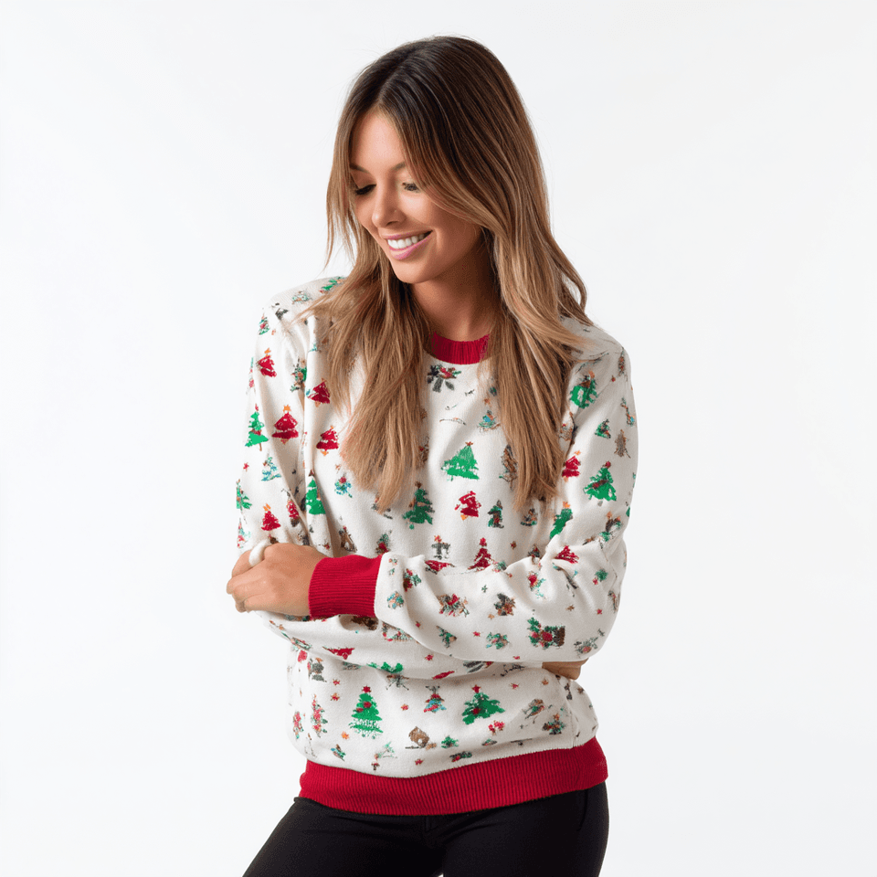 Matching Family Christmas Fair Isle Sweaters — view 4