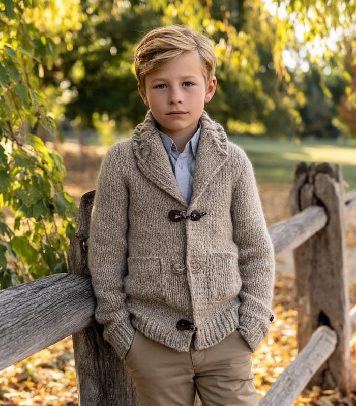 Kids' Exclusive Alpaca Wool Cardigan