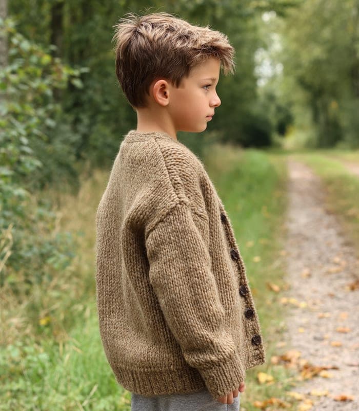 Kids' Exclusive Alpaca Wool Cardigan — view 2