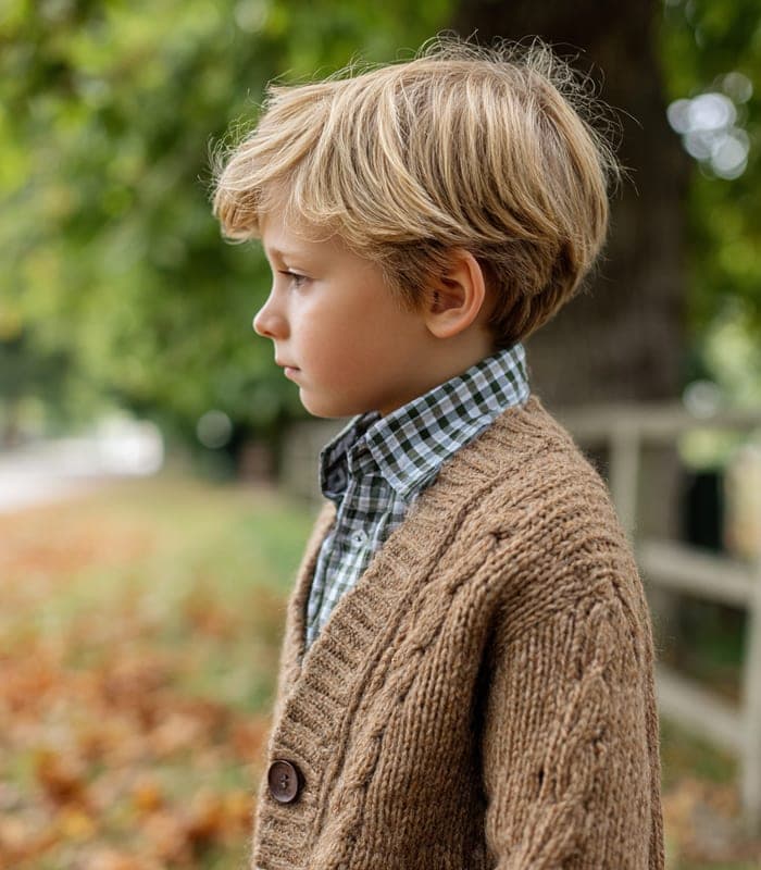 Kids' Exclusive Alpaca Wool Cardigan — view 4