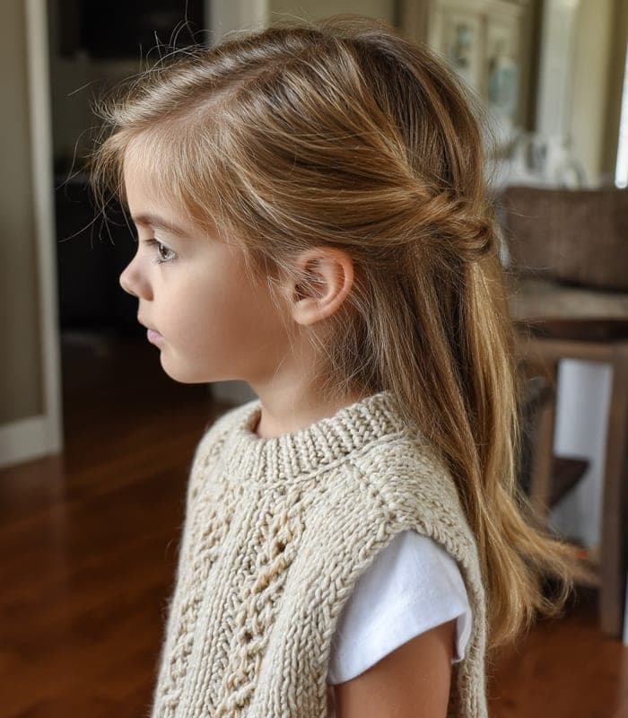 Kids' Handcrafted 100% Cotton Knit Vest — view 2
