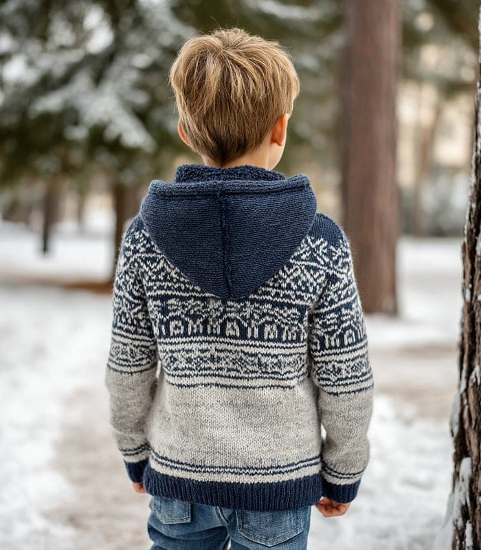 Kids' Cable-Knit Cashmere Hoodie