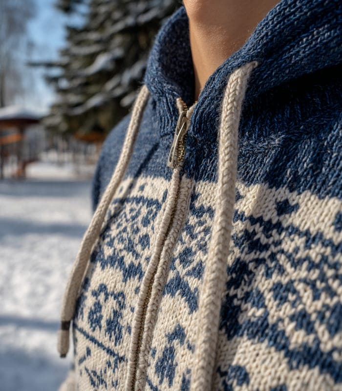 Kids' Cable-Knit Cashmere Hoodie — view 3