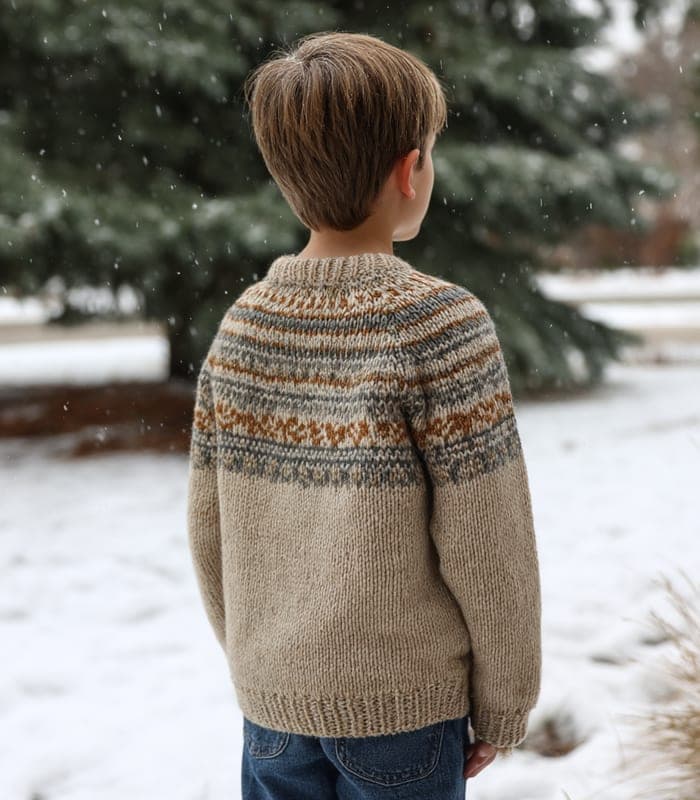 Kids' Classic Fair Isle Pullover — view 3