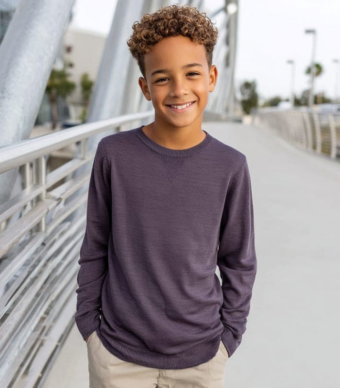 Kids' Minimalist Monochrome Sweater