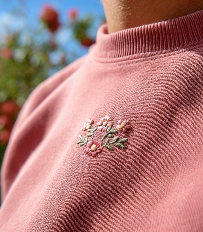 Kids' Petal Embroidered Knit Sweater — view 4