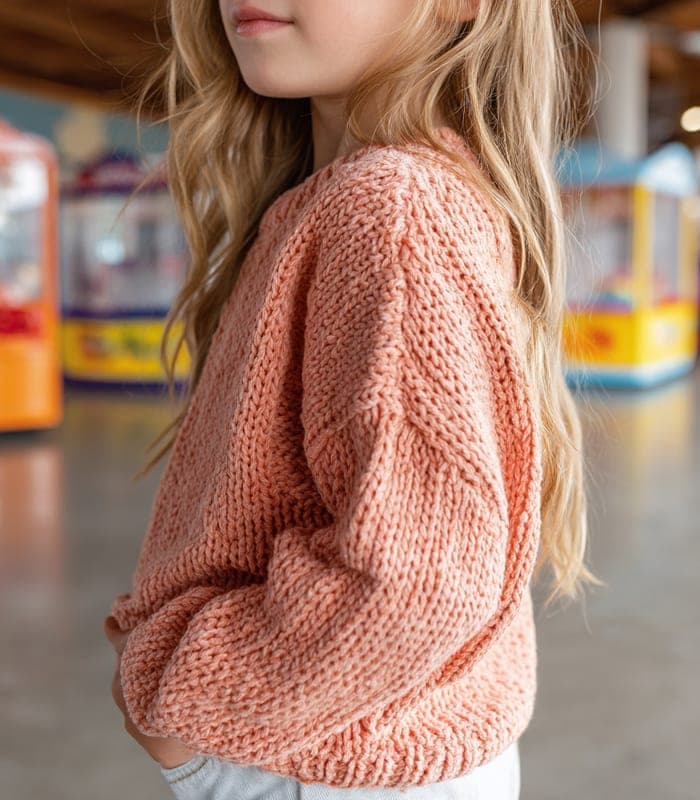 Kids' Textured Knit Play Sweater — view 2