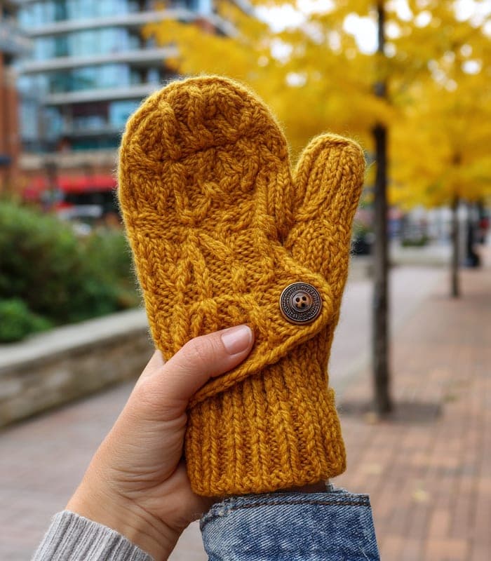 Convertible Wool Mittens — view 4
