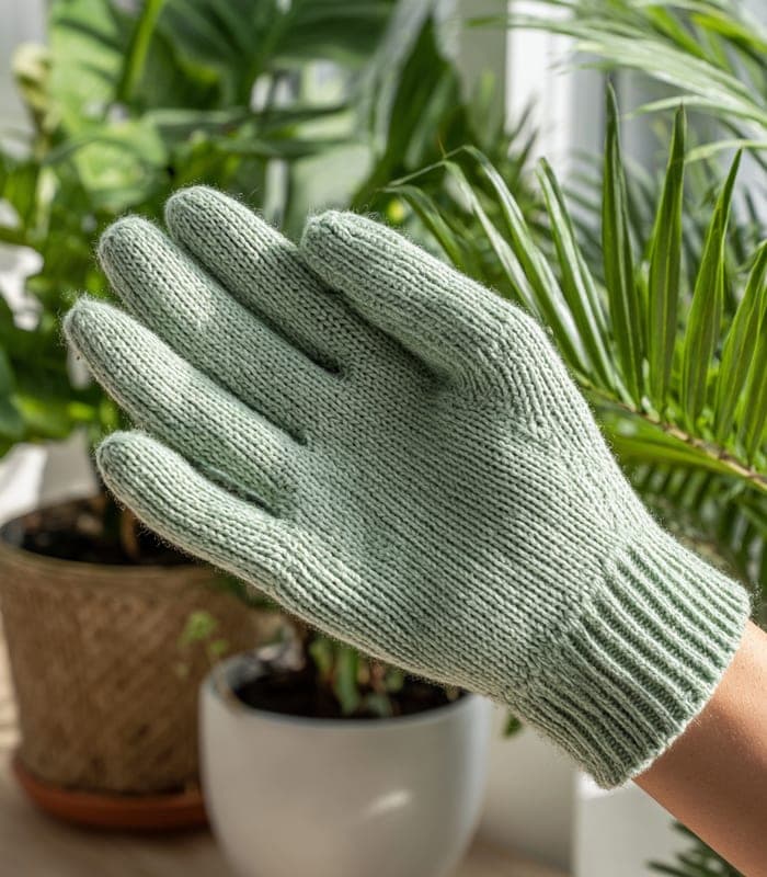 Organic Cotton Knit Gloves