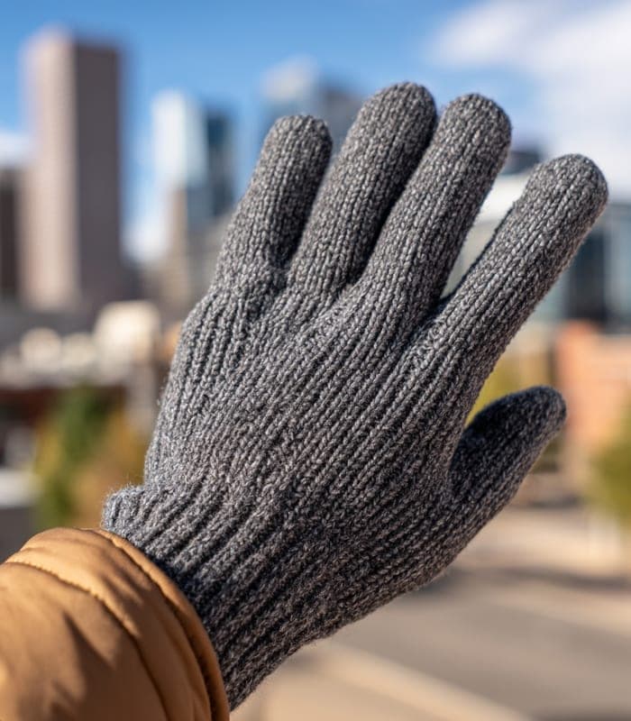 Tech-Friendly Knit Gloves