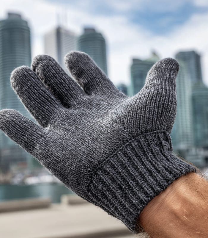Tech-Friendly Knit Gloves — view 4