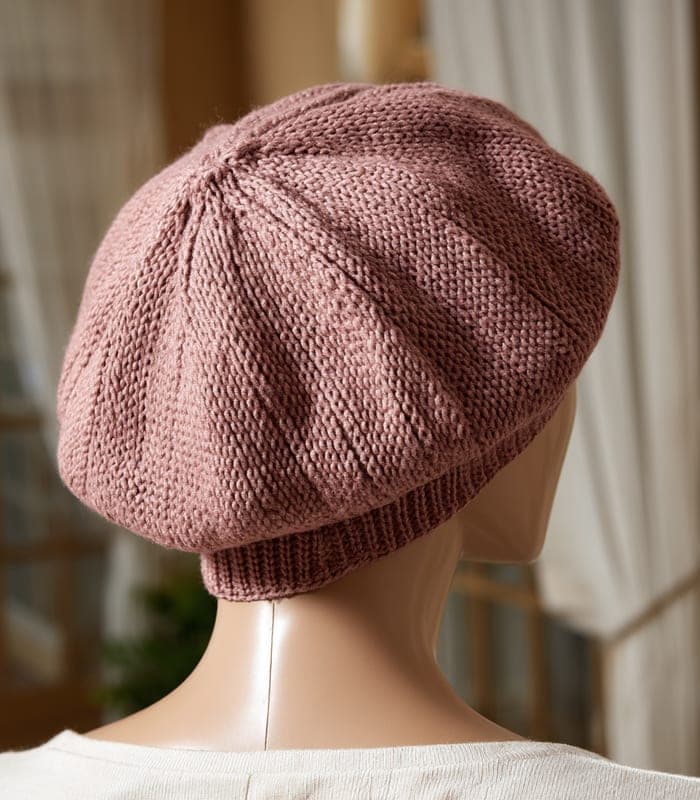 Elegant Knit Beret — view 2