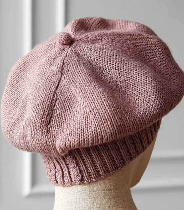 Elegant Knit Beret — view 4