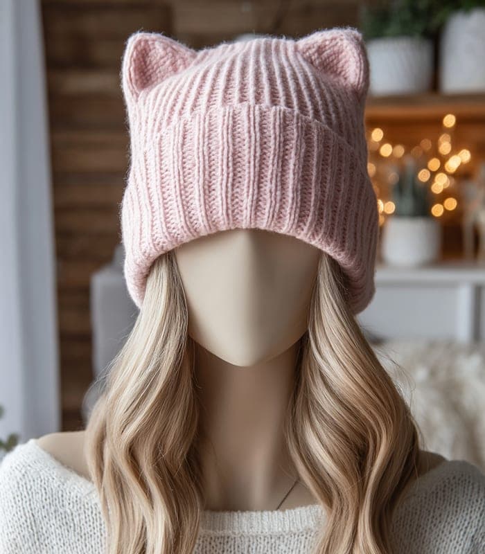 Playful Animal-Ear Beanie