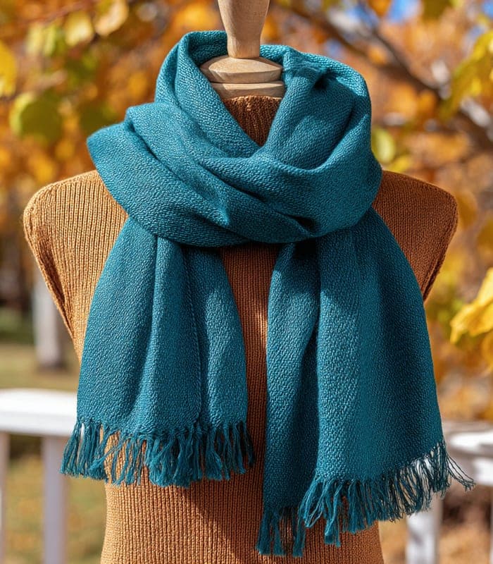 Alpaca Wool Textured Scarf