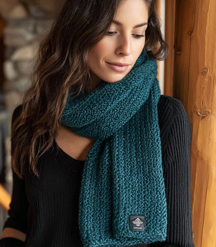 Alpaca Wool Textured Scarf — view 3