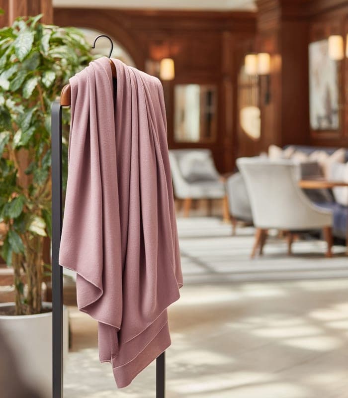 Cashmere-Blend Oversized Wrap Scarf — view 3