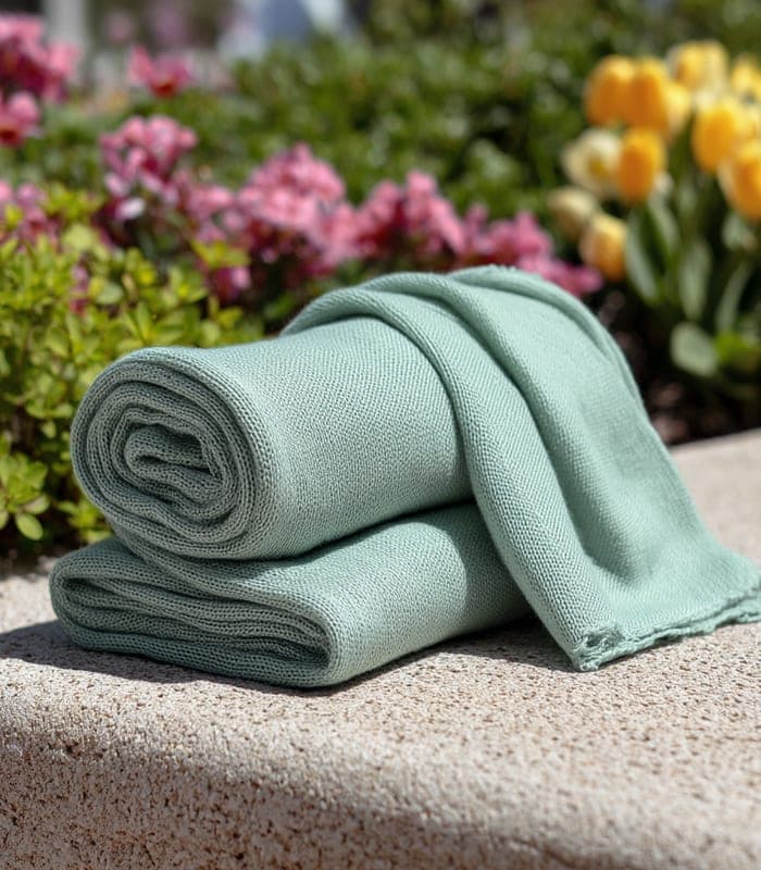 Organic Cotton Lightweight Knit Scarf