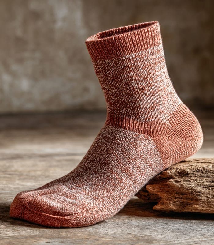 Artisan Hand-Knit Patterned Socks — view 2