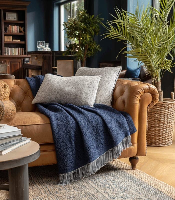 Artisan Jacquard Knit Throw — view 3