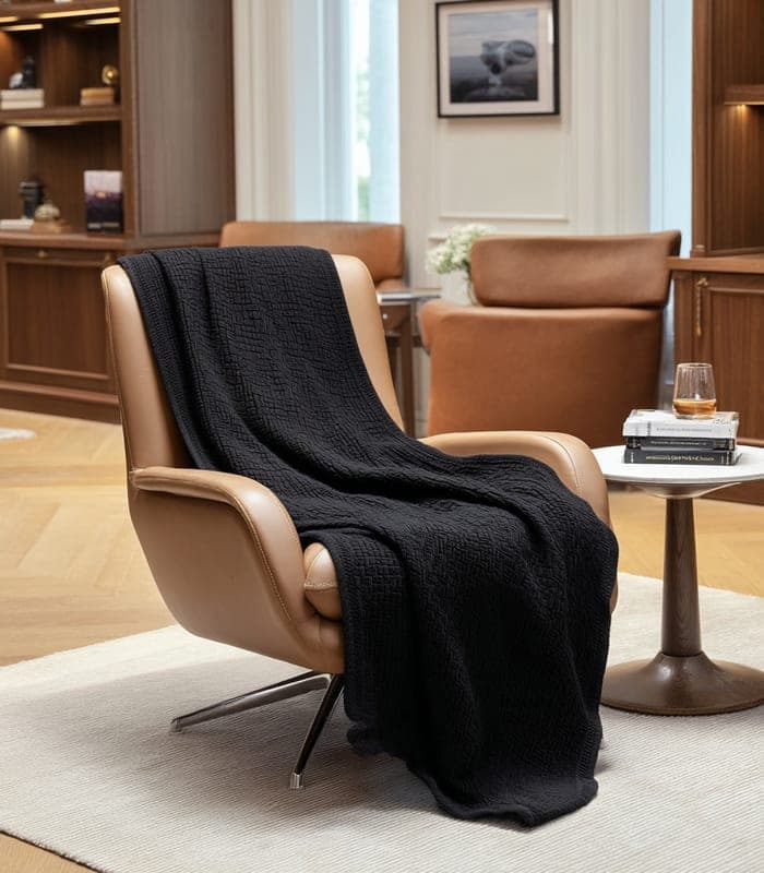 Luxurious Cashmere-Blend Travel Blanket — view 2