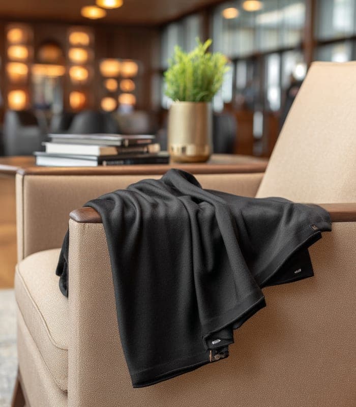 Luxurious Cashmere-Blend Travel Blanket — view 4