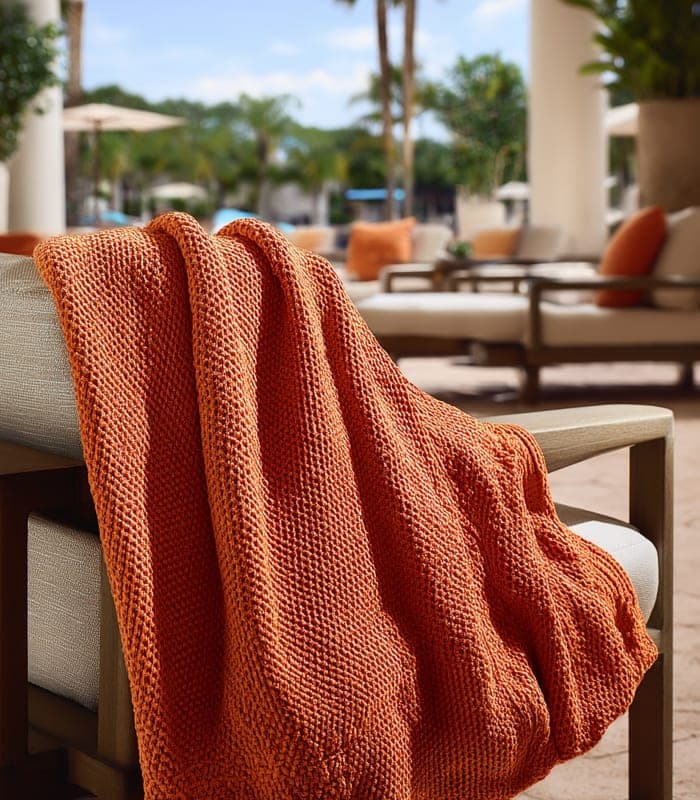 Vibrant Outdoor-Friendly Acrylic Knit Throw — view 2