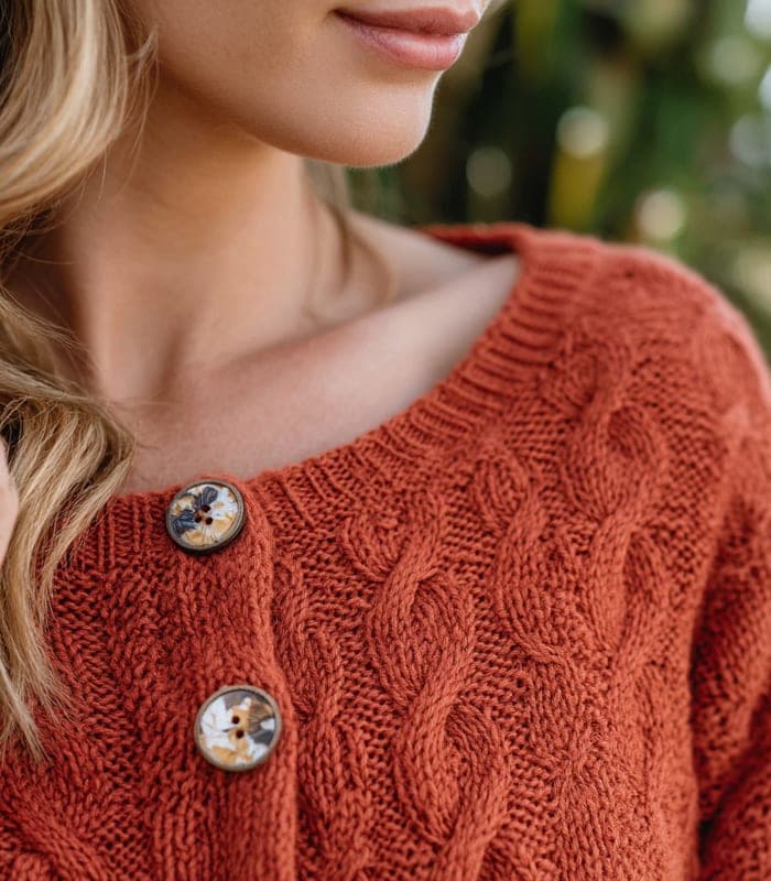 Maternity Textured Knit Maternity Tunic with Button Accents — view 5