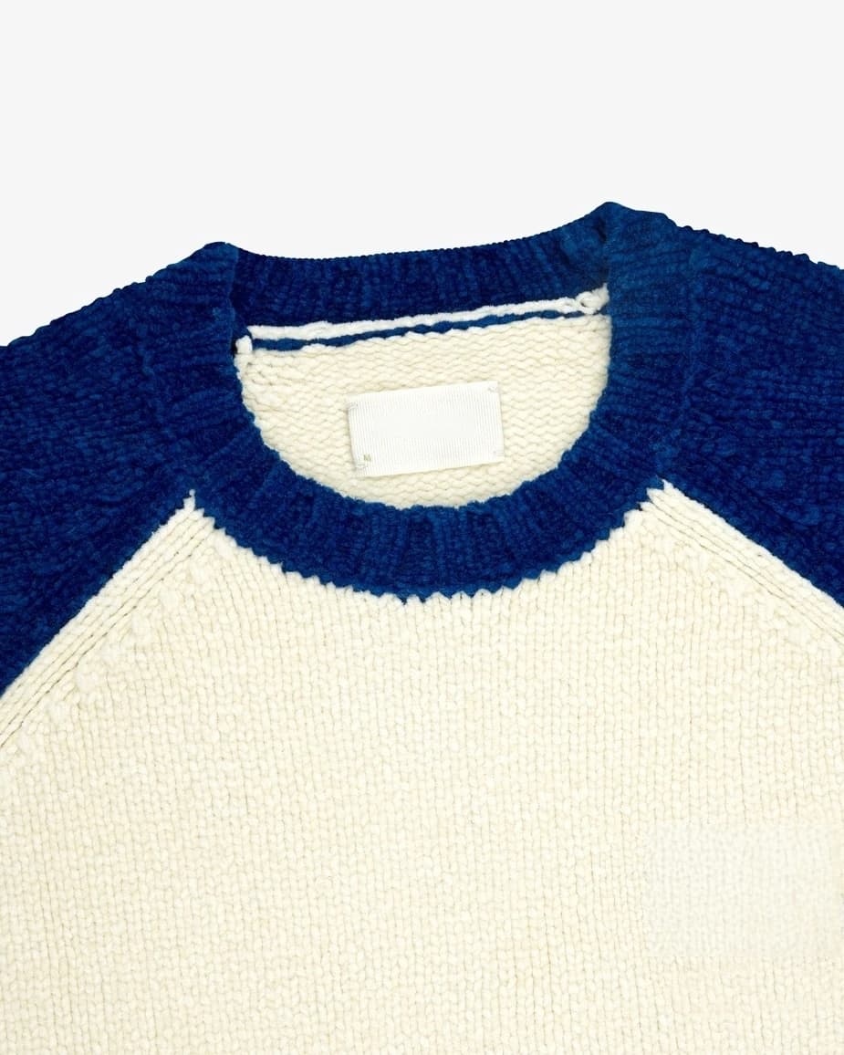 Men's Alpaca Wool Raglan Baseball Sweater — view 4