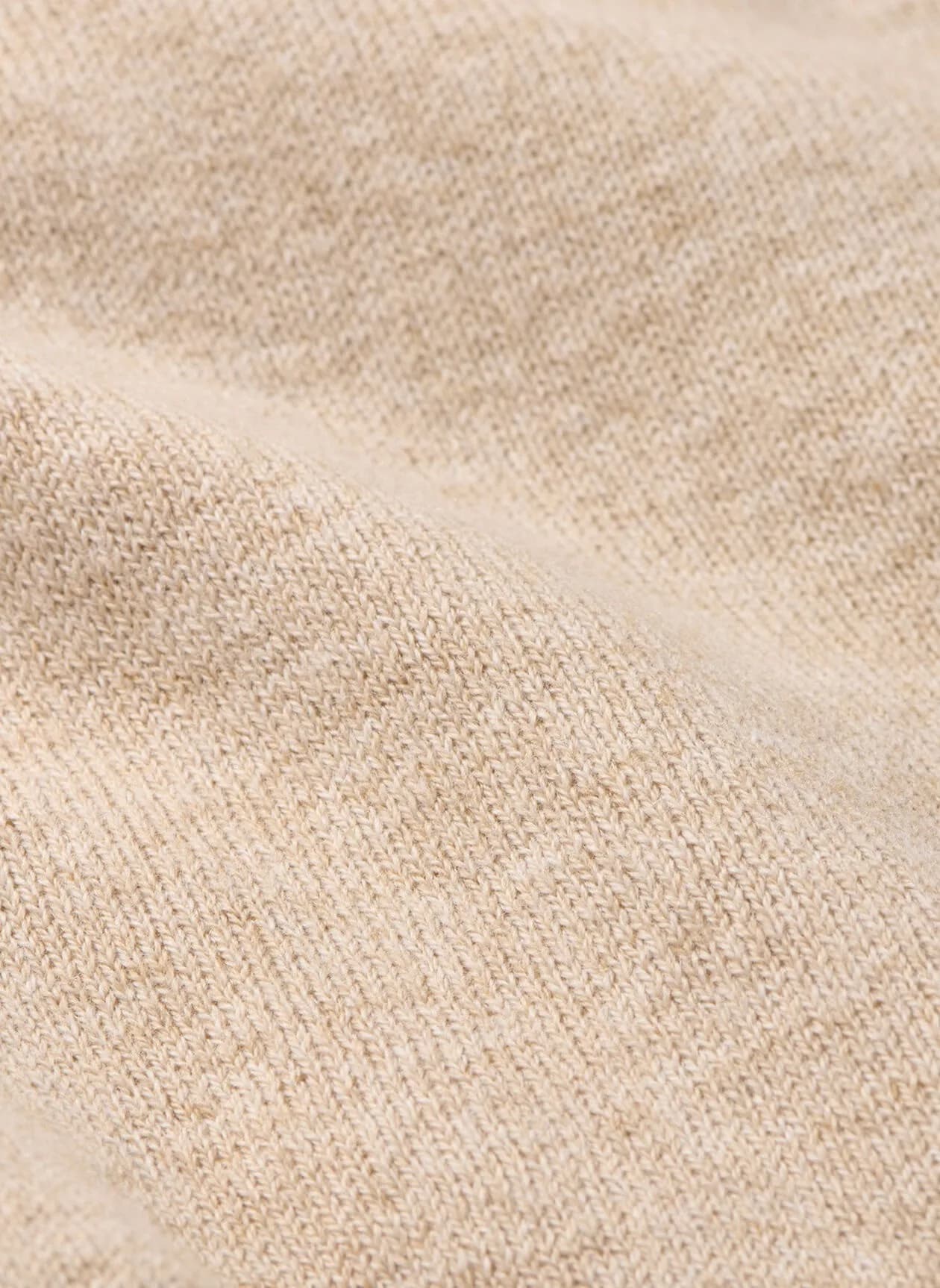 Men's Beige Full Zip Knit Vest Gilet Sleeveless — view 4