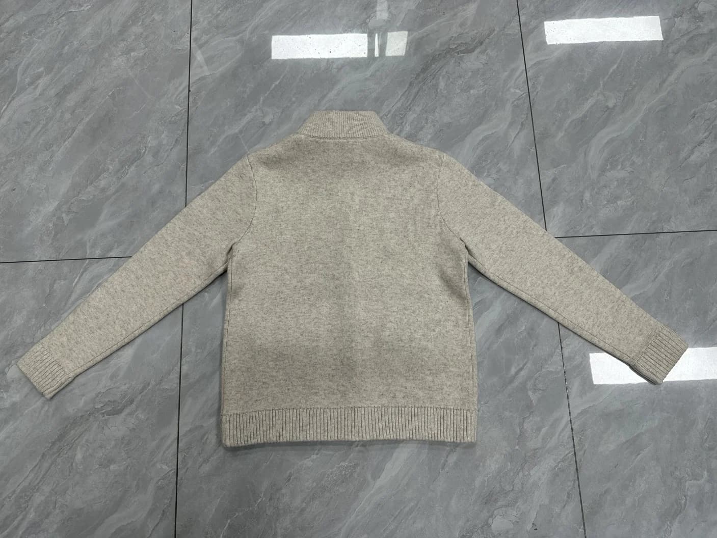 Men's Beige Heavyweight Wool Jacket — view 5