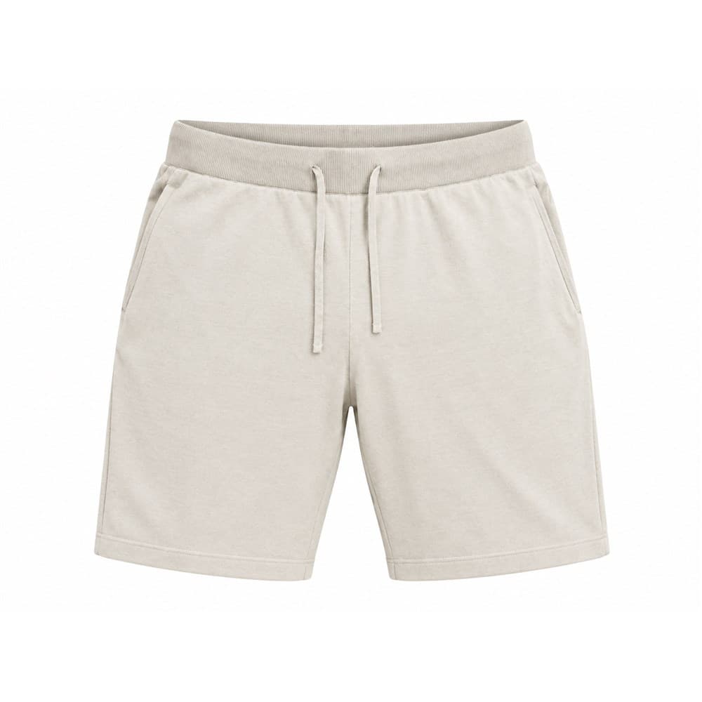 Men's Beige Knit Shorts