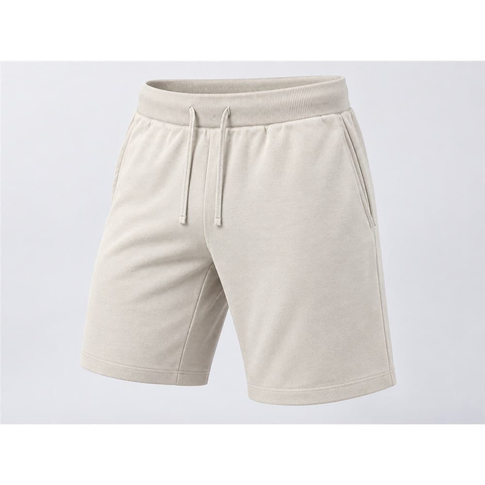 Men's Beige Knit Shorts — view 6